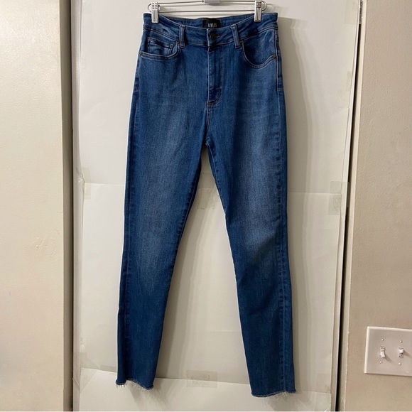 Rails The Larchmont High Rise Skinny Blue Raw Hem Jeans 28 - Picture 5 of 13